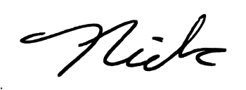 Nick sig black